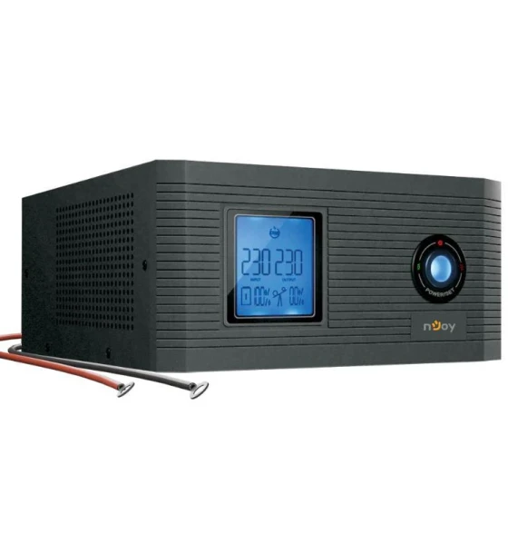 UPS NJOY Aira 1200 centrale de incalzire, 1.2KVA/1KVA, 2 x prize conectate la baterie, Display LCD, Fara baterie necesita acumulator extern de minim 40Ah pentru a functiona