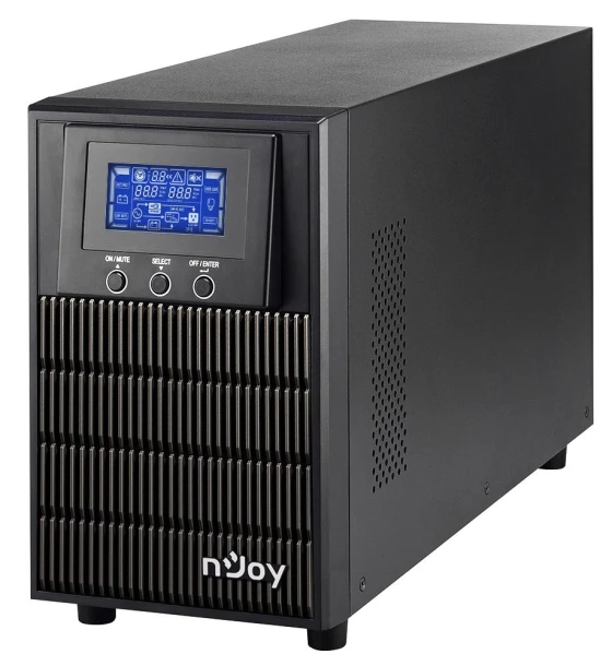 UPS nJoy Aten PRO 2000, 2000VA/ 1800W, On-line, LCD Display, 3 Prize Schuko cu Protectie, Management, Tower, Dubla conversie, Frequency Range 40Hz 70 Hz