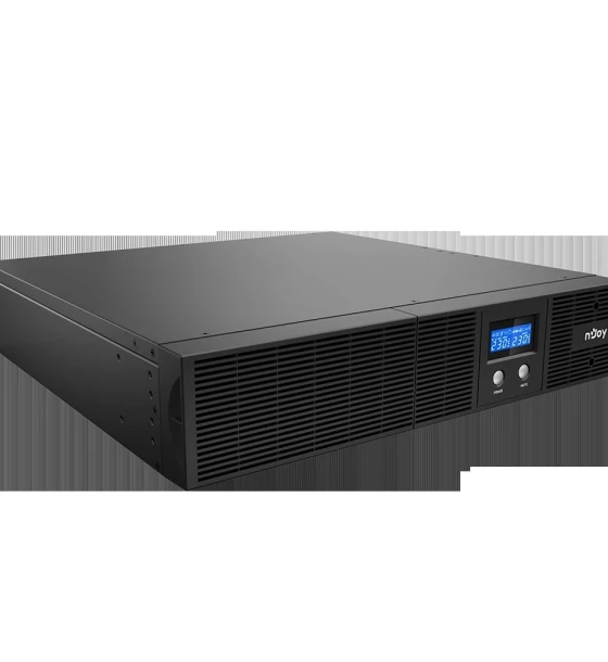 UPS nJoy Argus 3000, 3000VA/1800W, LCD Display, 8 IEC C13 cu Protectie, Management, Reglaj Automat al Tensiunii, iesire sinusoidala pura, rack 2U