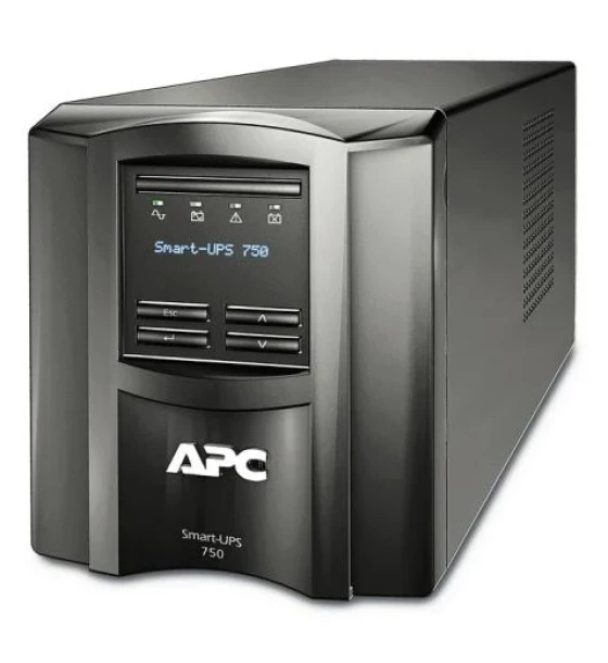 UPS APC Smart-UPS SMT line-interactive / sinusoidala 750VA/500W 6conectori C13, baterie RBC48, optional extindere garantie cu 1 ani WBEXTWAR1 YR-SP-02/WBEXTWAR3YR-SP-02 cu smart conect