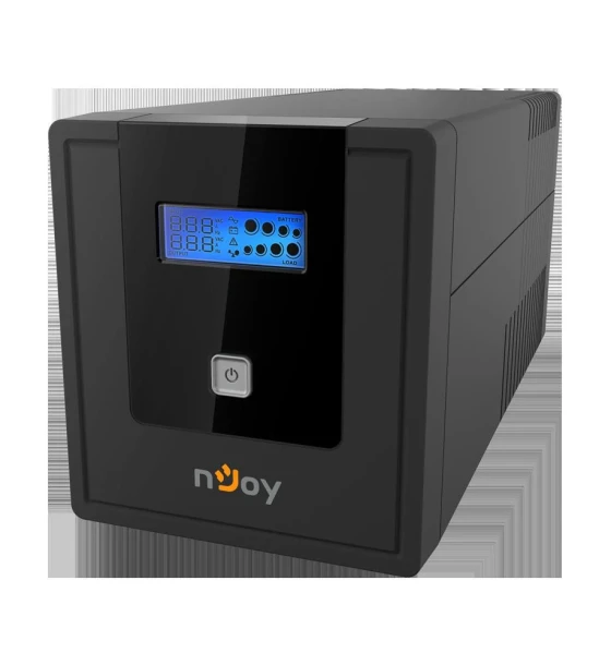 UPS nJoy Cadu 1000, 1000VA/600W, Afisaj LCD cu ecran tactil, 4 x prize Schuko