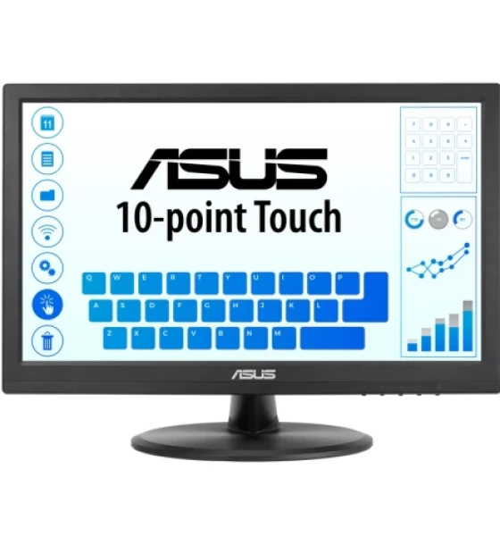 Monitor LED Touchscreen ASUS VT169HE, 15.6 inch, 1920x1080, 5 ms GTG, Black