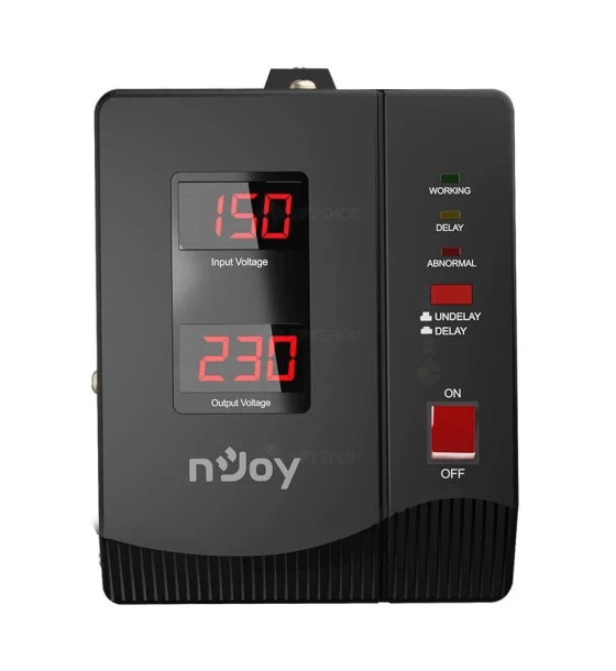 Stabilizator de tensiune Stabilizator tensiune nJoy 2000VA Alvis, 1200W, 2x Schuko