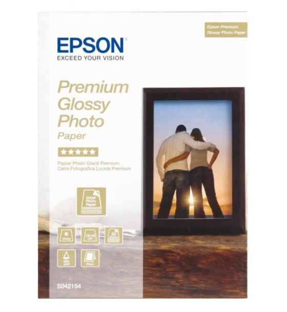 Hartie foto Epson S042154, dimensiune 13x18cm, 30 coli, tip premium glossy, greutate 255g/m2