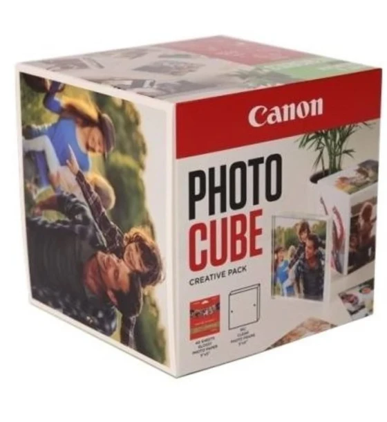 Hartie foto Canon PP-201 13x13CM photo cube wh/or, 40 coli, 1 x rama foto