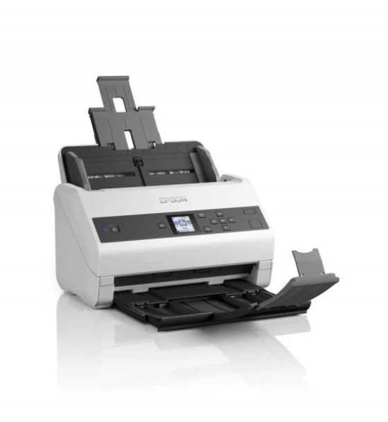 Scanner Epson WorkForce DS-970, dimensiune A4, tip sheetfed, viteza scanare 85 ppm mono si color, ADF 100 coli, optica 600 X 600dpi, duplex, senzor CIS, tehnologie LED, Scanare catre BMP