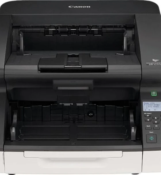 Scanner Canon DR-G2140, dimensiune A3, tip sheetfed, viteza scanare 140ppm alb-negru si color, duplex, omitere pagini goale, optica 600dpi, hardware 600x600dpi, ADF 500 coli, senzor CIS