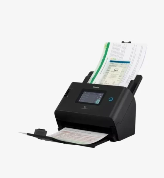 CANON DR-S350NW A4 SCANNER, Dimensiune A4, Senzor CIS, 600dpi, Duplex, Touchscreen 10.9cm, Interfata USB, Retea, WI-FI, Dimensiuni 291 x 267 x 242 mm, 3.4kg, viteza 50 ppm ipm 200 dpi