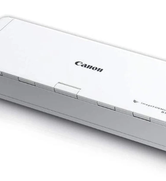 Canon imageFORMULA R10, Sheetfed Scanner A4, Senzor CMOS CIS cu 1 linie, Sursa de lumina LED RGB, optica 600 dpi, Viteza de scanare Alb-negru 12 ppm Color 9 ppm