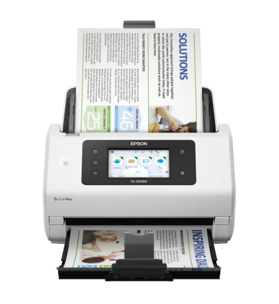 EPSON DS-900WN DESKTOP A4 SCANNER, Tip Sheetfed, 600 DPI x 600 DPI, Formate hartie A4 21.0x29.7 cm, A5 14.8x21.0 cm, A6 10.5x14.8 cm, B4, B5, B6, envelope, Letter, Letter Legal, Postcard