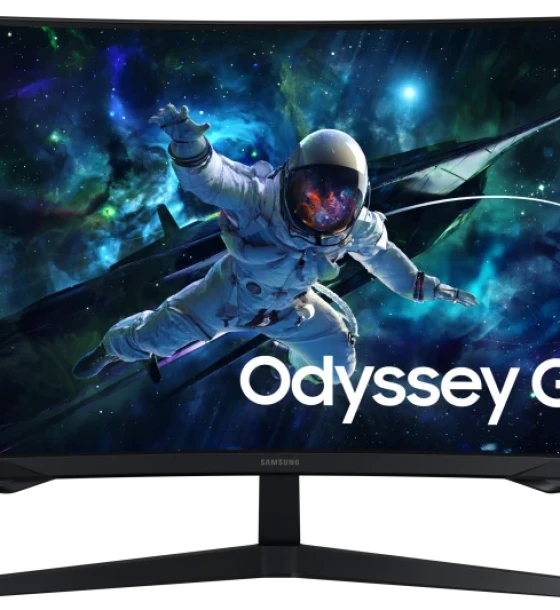 Monitor Samsung 32 inch LS32CG552EUXEN, Curvature 1000R, 16:9, VA, 2560x1440, 165Hz, MPRT 1ms, Luminozitate max 300 cdmp, Contrast static 2500:1, Contrast dynamic Mega Infinity DCR, Viewing