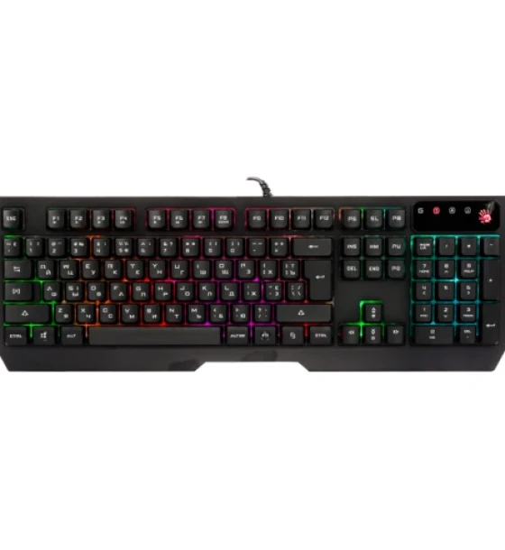Tastatura A4tech Q135 Bloody gaming, cu fir, 106 taste, negru