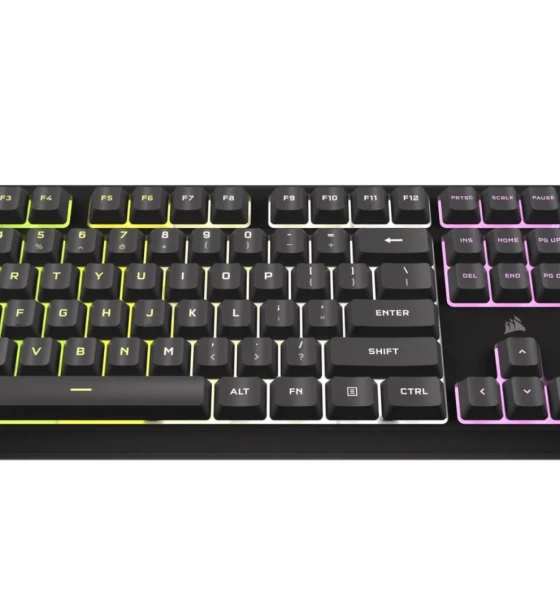 Tastatura gaming CORSAIR K55 CORE RGB USB 2.0 or Type A, wired, Rubber Dome key switches, 1000Hz Report Rate, gray