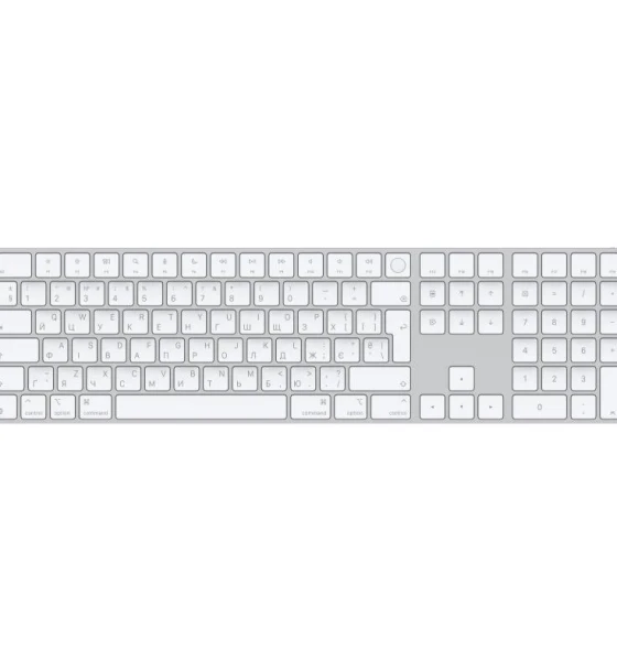 Tastatura Apple Magic Keyboard with Touch ID and Numeric Keypad for Mac models with Apple silicon - Ukrainian - White Keys