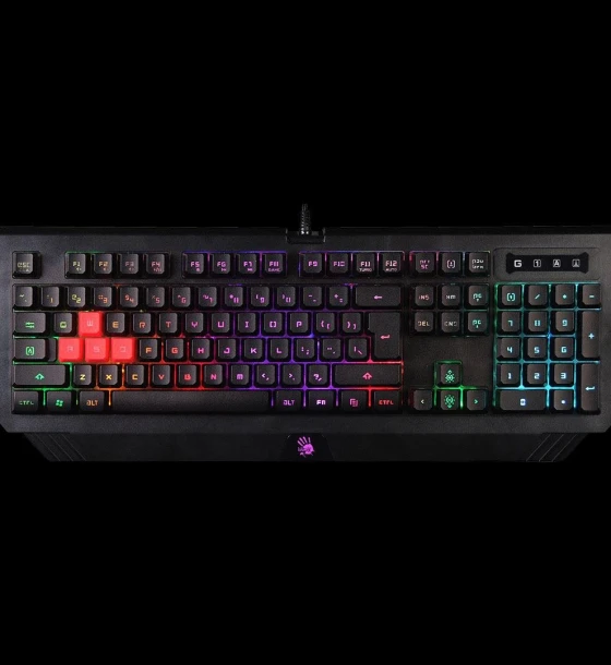 Tastatura A4tech Bloody gaming, cu fir, 106 taste, negru