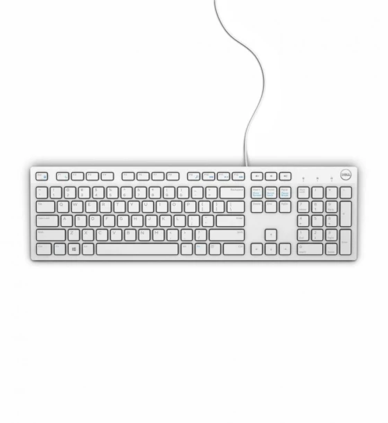 Tastatura Dell Keyboard Multimedia KB216, Wired, alba