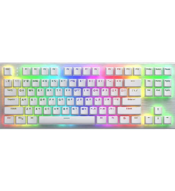 Tastatura mecanica cu fir Hator Gravity X TKL conectivitate USB, polling rate 1000Hz, iluminare RGB cu functia de a customiza fiecare tasta individual