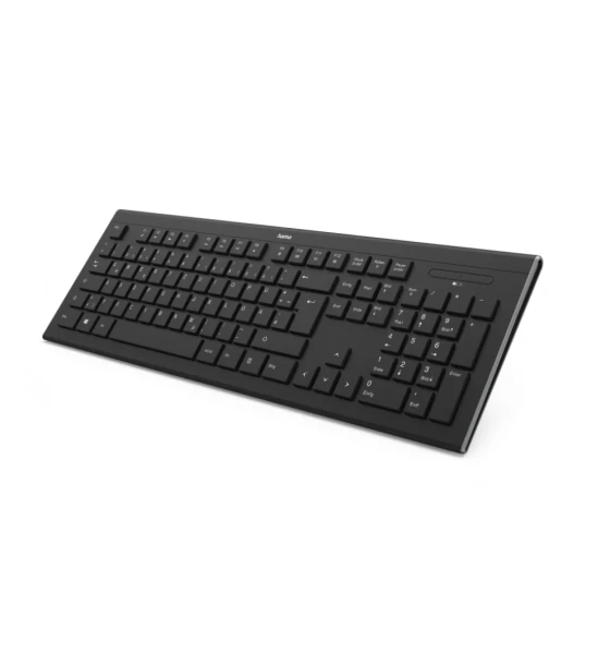 Tastatura Hama Cortino Wireless, layout RO, 105 taste, negru