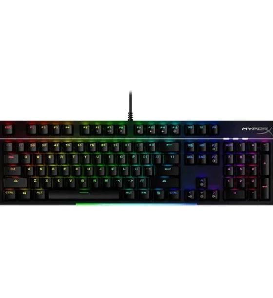 Tastatura HP HyperX Alloy Mkw100, Tastatura mecanica, Cablu USB Type-C detasabil, Iluminare RGB, Anti-Ghosting, Neagra
