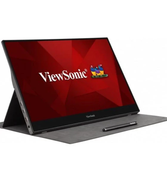 Monitor LED Touchscreen ViewSonic TD1655, 15.6inch, 1920x1080, 6.5ms, Black-Gray