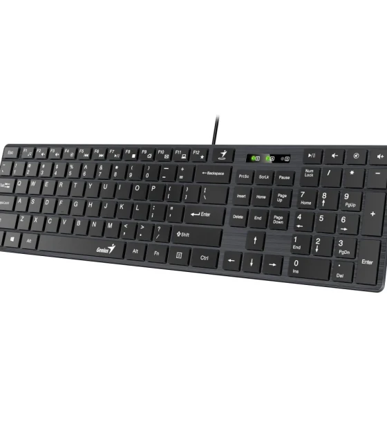 Tastatura Genius SlimStar 126, cu fir, neagra