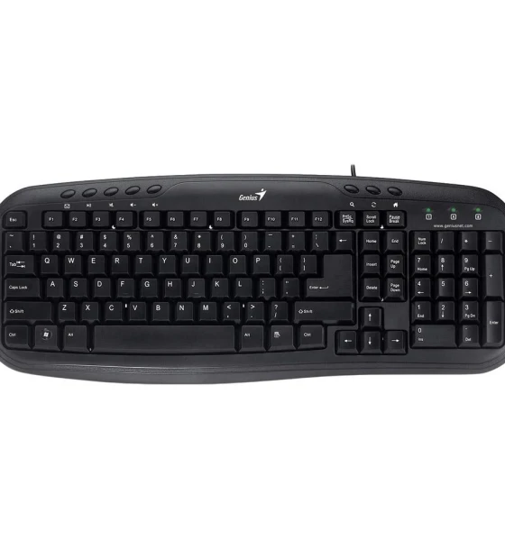 Tastatura Genius Slimstar M200, cu fir, US layout, neagra