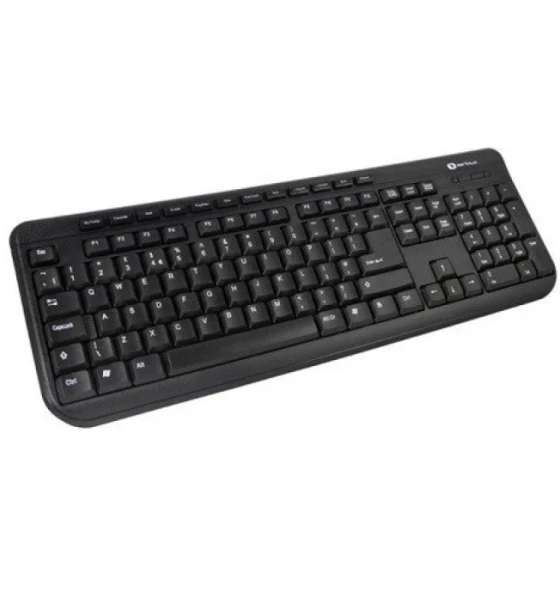 Tastatura Serioux 9400MM, cu fir, US layout, neagra, multimedia 11 hotkeys, USB