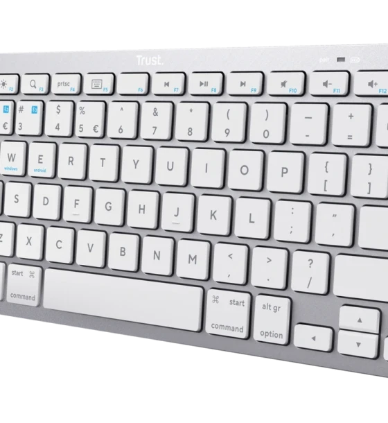 Tastatura Trust Wireless, numar taste 85, alb