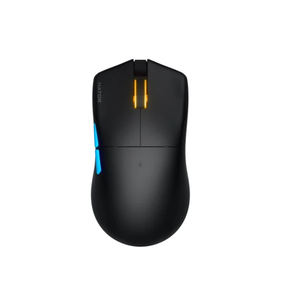 Mouse gaming wireless Hator Pulsar 3 PRO, polling rate pana la 1000Hz, senzor Optical PixArt PAW 3950, maxima 30000 DPI, switch HATOR Optical 100M, side switch Kailh 3M