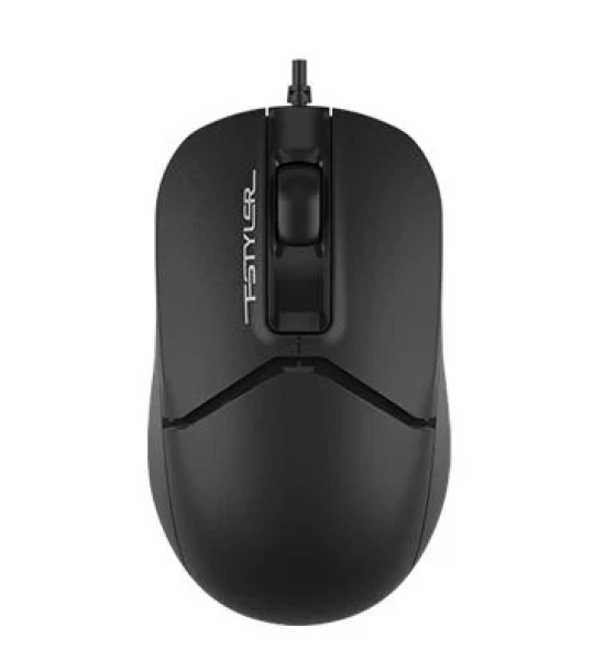 Mouse A4tech FM12 Black, cu fir, negru
