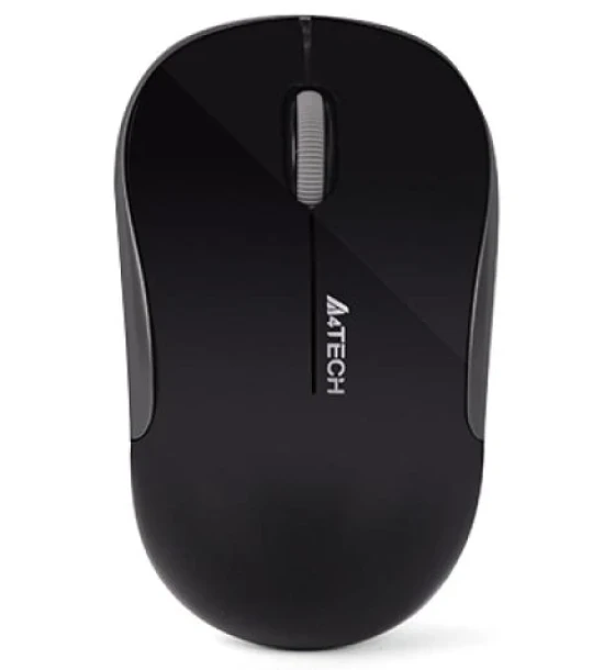 Mouse A4tech, PC sau NB, wireless, 2.4GHz, optic, 1000 dpi, butoane/scroll 3, negru