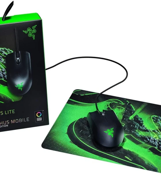 Mouse Gaming Razer Abysus Lite, Goliathus Mobile Construct Edition, negru