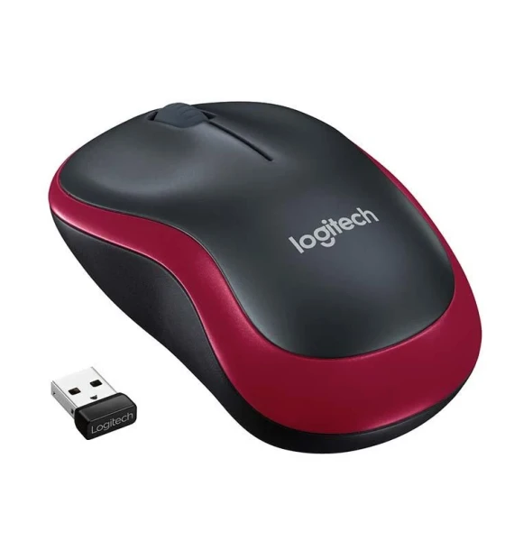 Mouse Logitech M185 Wireless, 1000 DPI, rosu