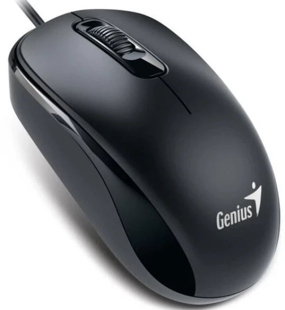 Mouse Genius DX-120, PC sau NB, cu fir, USB-C, optic, 1200 dpi, butoane/scroll 3, cablu 1.5m, negru