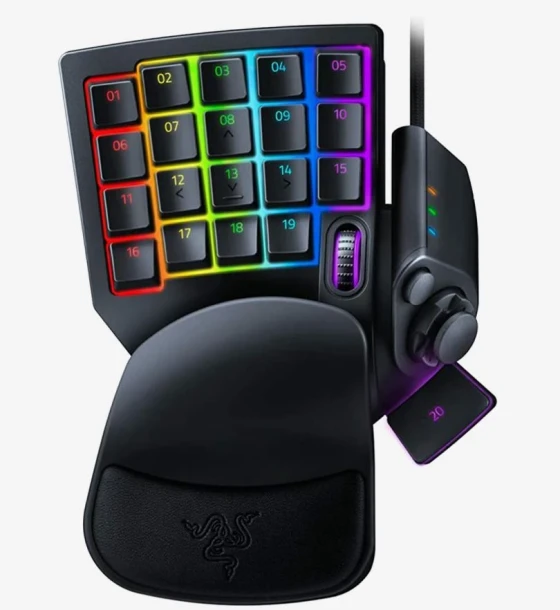 Mouse Keypad gaming Razer Tartarus Pro, switch optic analog progresiv, iluminare Chroma RGB, Negru
