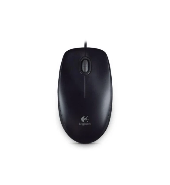 Mouse Logitech B100, optic, interfata USB, 800 DPI, 4 butoane, negru