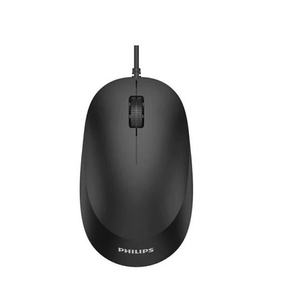 Mouse Philips SPK7207, cu fir, optic, 1200 DPI, negru