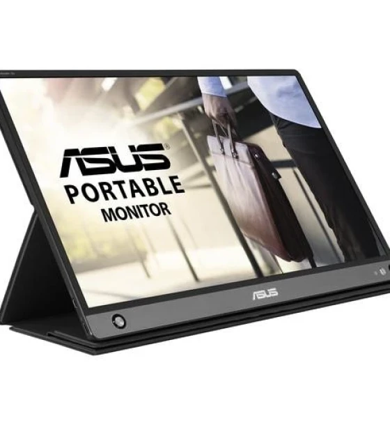 Monitor 15.6 inch ASUS MB16AHP, ZenScreen GO, Portable Monitor, IPS, 16:9, FHD 1920x1080, non-glare, 5 ms, 178, 250 cdmp, 700:1, Flicker free, Low BlueLight, boxe 2x1W, USB Type-C