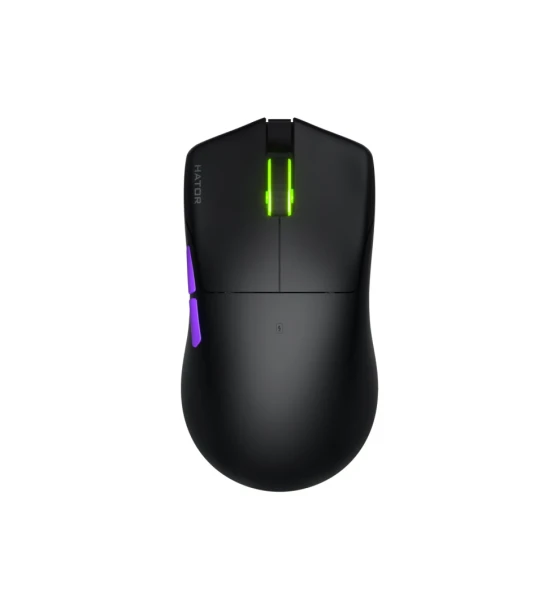 Mouse gaming wireless Hator Pulsar 3 ULTRA 8K+4K, polling rate pana la 8000Hz, senzor Optical PixArt PAW 3950, maxima 30000 DPI, switch HATOR Optical 100M, side switch Kailh 3M