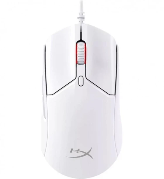 Mouse gaming wireless HyperX Pulsefire Haste 2 Mini, timp de raspuns8000 Hz 0, 125 ms, 26000 DPI, iluminare RGB, durata de viata baterie pana la 100 ore, alb
