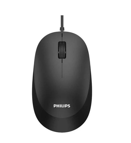 Mouse Philips SPK7207BL, USB 2.0, optic, 1000 DPI, 1.5m, negru