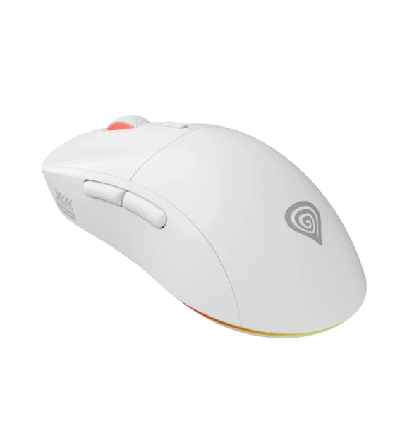 Mouse gaming wireless Gensesis Zircon XIII, senzor optic Pixart PAW3395, interfata USB, maxima 26000 DPI, numar butoane 7, switch mecanic Huano Silent, Kailh 4.0, Kailh 8.0, iluminare RGB