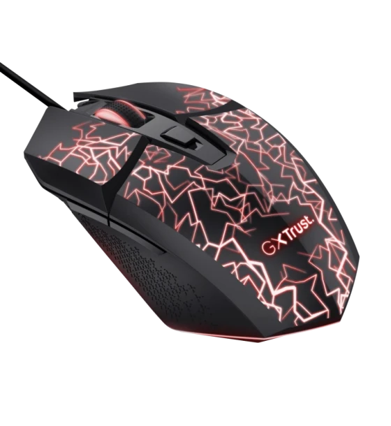 Mouse cu fir Trust GXT 113 Felox, maxima 6400 DPI, iluminare, negru