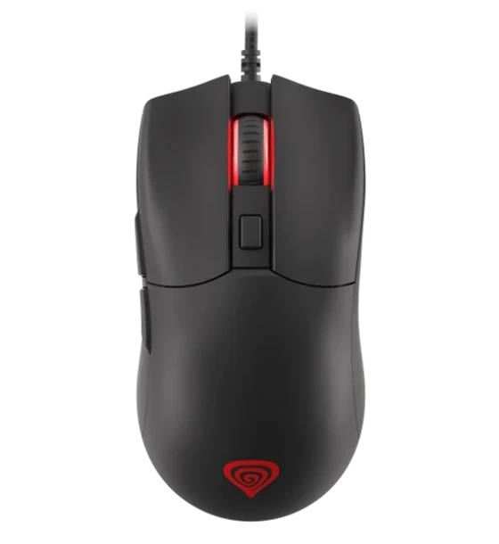 Mouse gaming cu fir Genesis Krypton 750, senzor optic Pixart PAW3333, interfata USB, maxima 8000 DPI, numar butoane programabile 6, iluminare RGB, switch mecanic Huano, alb