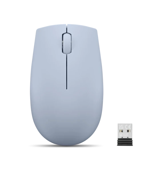 Lenovo 300 Wireless Compact Mouse Frost Blue, Tip Standard, dpi 1000 dpi, Butoane/rotite, 3, Interfata mouse/ Tehnologie Wireless, Interfata receiver, dongle USB 2.4GHz, Culoare Albastru