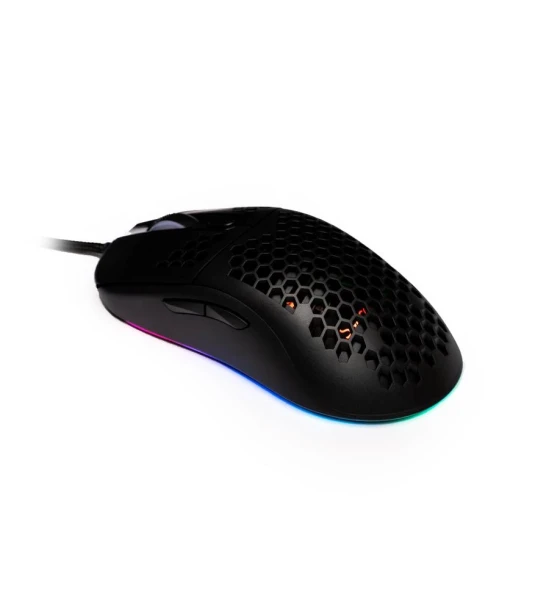 MOUSE Spacer Gaming SPGM-ALIEN-LIGHT, cu fir, USB, optic, 6.400 dpi, butoane/scroll 6, iluminare RGB, negru