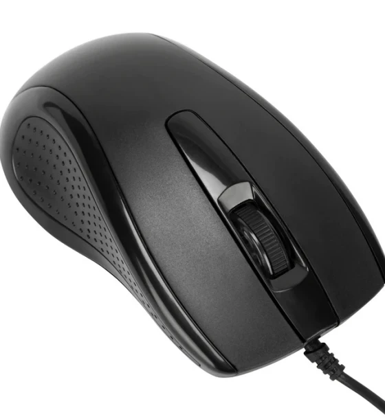 Targus Mouse Antimicrobial cu fir, full size, optic, negru