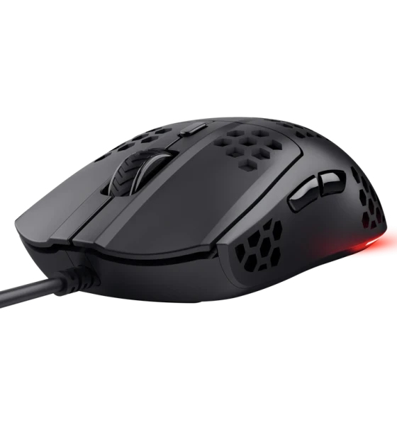 Mouse Trust GXT 928 Helox cu fir, optic, meaxima 6400 DPI, negru