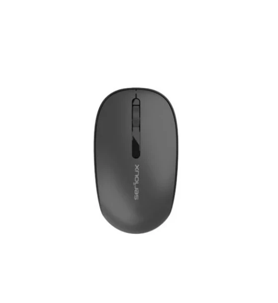 Mouse Serioux Spark 215 Wireless Negru, Senzor Optic, DPI 1000, conexiune Dongle USB 2, 4 GHz, banda de frecventa 2, 4 GHz, click silentios, alimentare 1 baterie AA inclusa, 1, 5 V