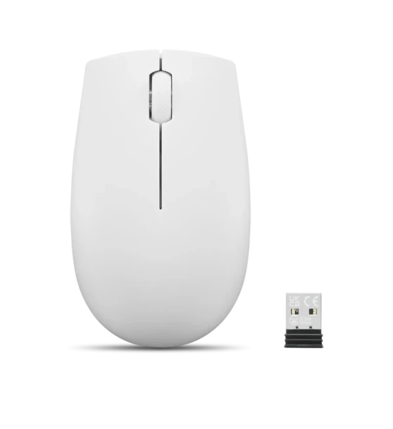 Mouse wireless Lenovo 300, Cloud Grey, dpi 1000 dpi, Butoane/rotite 3, Interfata mouse Wireless, Tehnologie Wireless, Interfata receiver dongle USB 2.4GHz